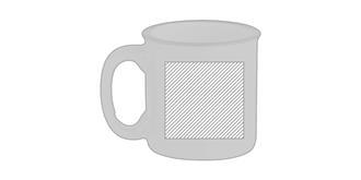 Mug vintage 240ml en céramique Tweens - Impression Gauche