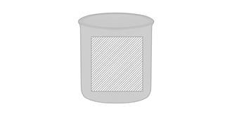 Mug vintage 240ml en céramique Tweens - Marquage Recto