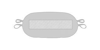 Masque de voyage souple en PET à élastique Hayren - Marquage Recto