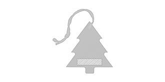 Suspension arbre en papier avec cordon Skater - Marquage Recto