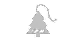 Suspension arbre en papier avec cordon Skater - Marquage Verso