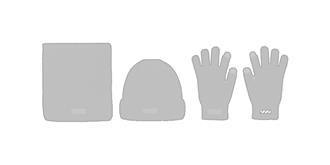 Set de 3 accessoires d'hiver en RPET Denyle - Marquage branche droite