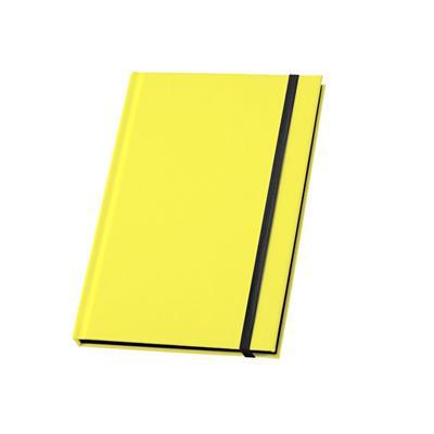 Carnet A5 avec couverture rigide en PU Pelangi Jaune