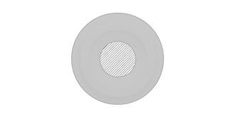 Gobelet isotherme à double paroi PP 300 ml Siora - impression sur couvercle