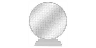 trophée en cristal Tournament - Marquage Verso