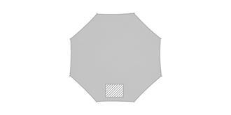 Parapluie 23,5'' RPET en pongé Camilar - Impression 3ème pan du parapluie