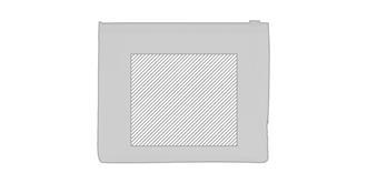 Pochette en PVC avec fermeture zippée Skary - Marquage Verso