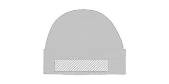 Bonnet unisexe en acrylique confortable Tuizo - Impression avant en bas