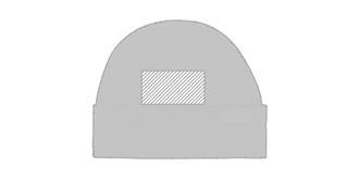 Bonnet unisexe en acrylique confortable Tuizo - Impression avant en haut