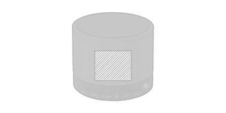 Haut-parleur sans fil boîtier en bambou Rondie - Marquage Recto