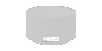 Haut-parleur sans fil en matière écologique Sonar - Impression Bas