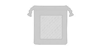 Lot de 6 sous-verres en bambou avec pochette Bayao - Marquage Recto