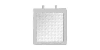 Sac shopping en coton avec anses longues Minire - Marquage Recto