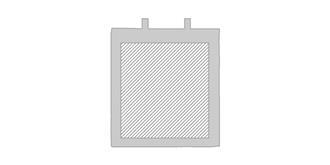 Sac shopping en coton avec anses longues Minire - Marquage Verso