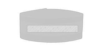 Brassard de sport bicolore en lycra Pikare - A l'avant