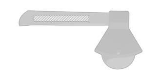 Coupe-pizza manche en bambou Zuazo - impression sur poignée 2