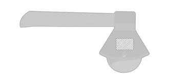 Coupe-pizza manche en bambou Zuazo - Marquage Verso