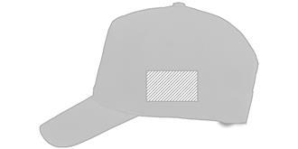 Casquette de baseball classique coton Biccra - Impression Droite