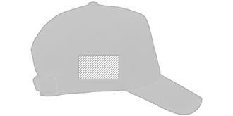 Casquette de baseball classique coton Biccra - Impression Gauche