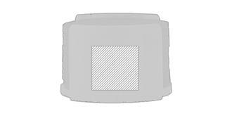 Sous-verres en PET recyclé avec support Bahira - Impression Droite