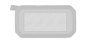 Chargeur solaire extérieur en plastique Porays - Marquage Verso