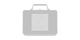 Barbecue portable avec support en métal Bogoura - Marquage Verso