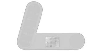 Support téléphone magnétique en plastique ABS Okar - Marquage Recto