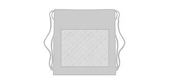 Sac à cordon écologique en coton et liège Hilary - Marquage Verso