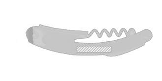 Mini tonneau à vin en bois Batous - Marquage Recto