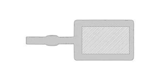 Etiquette à bagage en liège rigide Corica - Marquage Verso