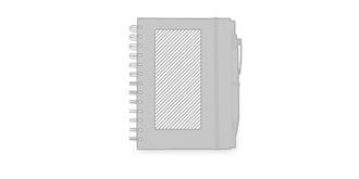 Carnet à spirale en papier recyclé Kako - Marquage Recto