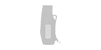 Sac à dos en 600D PET recyclé 2 tons Udinera - Impression Droite