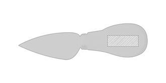 Plateau à fromage en bambou avec accessoire Gleza - Impression sur manche couteau