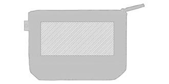 Trousse large en coton denim recyclé Staky - Marquage Verso