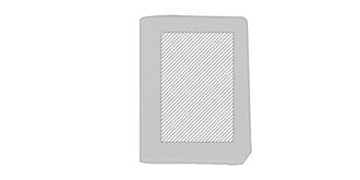 Carnet de notes A6 en papier recyclé Bully - Marquage Recto