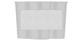 Gobelet classique en acier inoxydable 350ml Bongy - Marquage autour