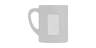 Mug grande taille en bois de chêne 280 ml Tryavis - Impression Gauche