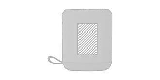 Haut-parleur sans fil en bambou Raklu - Impression Gauche