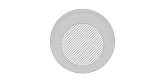 Bouteille à double paroi de 400 ml Tampyra - impression sur couvercle