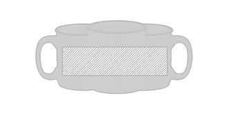 Mug de 240ml en céramique Twiner - Marquage autour