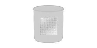 Mug de 240ml en céramique Twiner - Marquage Recto