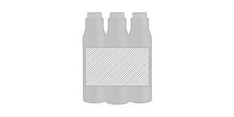 Flacon à double paroi de 500 ml en acier Dubikona - Marquage autour