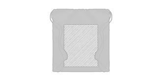 Sac à dos en PET avec cordon Hopper - Marquage Verso