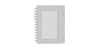 Carnet A5 à spirale en bambou avec stylo Ecoley - A l'avant