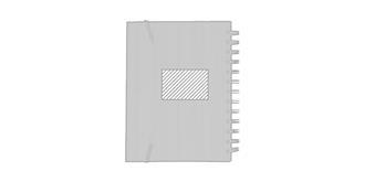 Carnet A5 à spirale en bambou avec stylo Ecoley - Marquage Verso