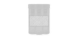 Gourde double paroi en verre borosilicate Bahye - Marquage autour