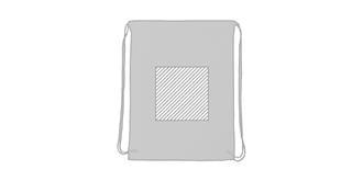 Sac à cordelette réfléchissant en PET Shoper - Marquage Verso