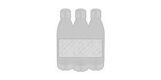 Bouteille 600 ml en TPR avec couvercle Apsery - Marquage autour