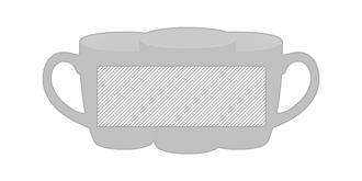 Mug élégant 290ml en céramique coloré Rentas - Marquage autour