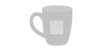 Mug élégant 290ml en céramique coloré Rentas - Impression Droite